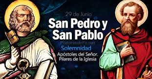 Modelos de vida y esperanza en la gloria. San Pedro Y San Pablo Rogad Por Nosotros Parroquia San Martin De Porres
