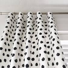 Black And White Pattern Curtains Pin By Lindsay S Sweet World On Curtains In 2020 White Drapes White Window Treatments Polka Dot Curtains