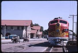 santa fe depot amarillo tx 1950s or 60s santa fe train railway santa fe depot amarillo tx 1950s or