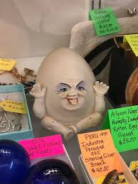 Unique Humpty Dumpty Figurine Found in Silverton, Oregon