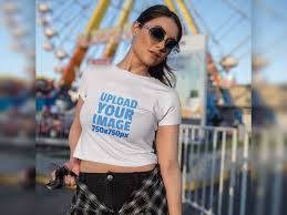 Check spelling or type a new query. Girl In A White T Shirt Mockup Free Mockup Download