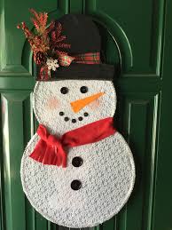 Splatter Screen And Mesh Pizza Pan Snowman Dollar Store Christmas Crafts Christmas Crafts Diy Christmas Crafts