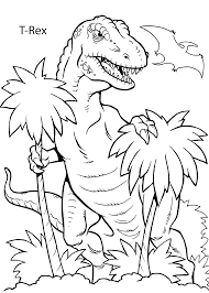 From easy dinosaur pictures for preschool kids to color, to more realistic and detailed illustrations for big kids, including named dinosaur pictures, we hope you find a coloring page that you like! T Rex Dinosaur Coloring Pages For Kids Printable Free Dinosaur Coloring Sheets Animal Coloring Pages Spring Coloring Pages