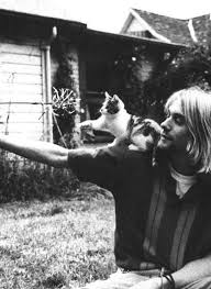 Kurt Cobain With His Cat 1989 Vintagecats