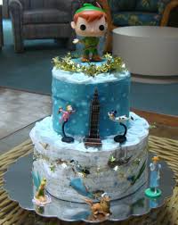 Peter Pan Diaper Cake Adorable Best One I Ve Seen Love It Baby Boy Sprinkle Baby Shower Cakes Baby Shower Gifts