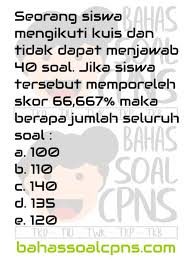Kemampuan Numerik Berhitung Nalar Jumlah Soal Soal Tes Cpns Asn Tes Intelegensia Umum Tiu Bahassoalcpns