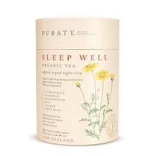 Puraty Sleep Well Organic Tea From New Zealand With Chamomile Flowers Hops Flowers Lemon Balm Licorice Root Passion Flower Valeria Sleep Tea Tea Chamomile Tea