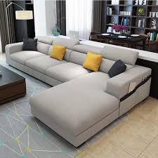 This living room furniture style offers versatile modular design, a plus if you enjoy rearranging your decor. Gray L Shaped Sofa Designs Wholesale Modern Furniture Products On Tradees Com