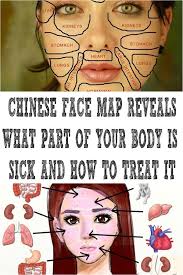 Chinese Face Map Reveals What Part Of Your Body Is Sick And How To Treat It Chinese Face Map Face Mapping Health