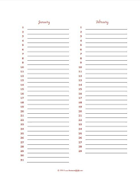 Day 5 Perpetual Calendar Perpetual Birthday Calendar Birthday Calendar Birthday Card Printable