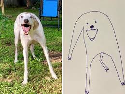 Paint online with natural brushes, layers, and edit your drawings. Person Tries Drawing His Dog Accidentally Starts Creating Masterpieces Bored Panda