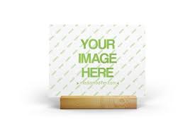 Have A Landscape Card Design You Want To Showcase This Template Is Already Waiting For You Front View Of A L Wooden Cards Card Design Birthday Greeting Cards