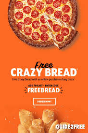 Free Crazy Bread With Pizza Purchase At Little Ceaser S Crazy Bread Pizza Bread