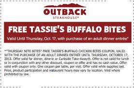 Https Twitter Com Outback Coupons Outback Coupon Print Coupon And Receive Free Tassie S Buffalo Bites Wit Outback Steakhouse Printable Coupons Buffalo Bites