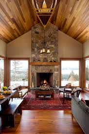 Mountain home interior paint colors. 75 Beautiful Rustic Living Room Pictures Ideas August 2021 Houzz