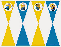 Oh My Fiesta In English Minions Free Printable Bunting Labels And Toppers Minion Party Decorations Minion Birthday Party Minion Party