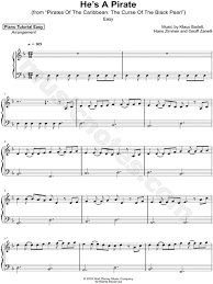 Piano sheet music pirates of the caribbean. Piano Tutorial Easy He S A Pirate Easy Sheet Music Piano Solo In D Minor Download Print Sku Mn0188085