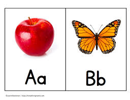Check these alphabet flash cards having alphabet/letters with . Printable Abc Flashcards Pack With Real Pictures Simple Living Mama