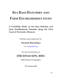 important msb machinery corporation (m) sdn bhd does not currently advertise comprehensive company & product information with global sources. Pdf Preliminary Study On Sea Bass Hatchery In Malaysia Dzamiri Jahaya Academia Edu