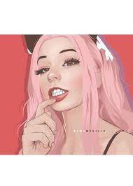 Belle Delphine' Poster by Wawo Murillo | Displate