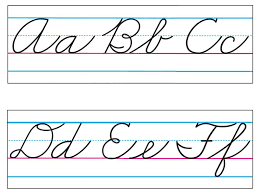 Are you looking for a free printable alphabet chart for your preschool or. Trend Enterprises Basic Alphabet Zaner Bloser Cursive Bulletin Board Set T 1859 Supplyme