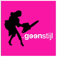 Its trademark images are that of a female silhouette utilizing a chainsaw and that of a crown within a circle. Geenstijl Wikipedia