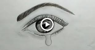 Pencil Drawing Tutorial How To Draw A Crying Eye With Pencil Sketch For Beginners Pencil Drawings Pencil Drawing Tutorials Crying Eye Drawing