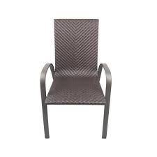 Hampton Bay Stacking Wicker Outdoor Patio Dining Chair Frn 103171 The Home Depot In 2020 Patio Dining Patio Dining Chairs Outdoor Dining Chairs