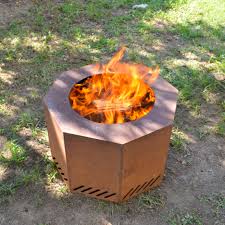You can create your own nice little fire pits that are warm, portable and suitable for urban dwellers, following these 21 diy tabletop fire bowl ideas! Titan Corten Steel Near Smokeless Wood Burning Backyard Fire Pit 16 In X 24 In Ebay