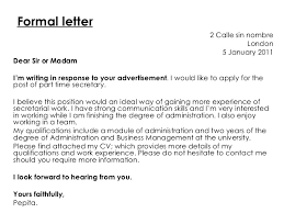 Structure or parts of a business letter. Formal Letter Vs Informal Letter