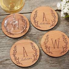Farmhouse Floral Personalized Wood Coasters Wood Coasters Personalized Wood Coasters Wood Coasters Wedding