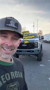 From Vero Beach, Florida! Doug’s Azure Gray 2023 Ford F-450 Platinum 6”  @wicked_customs LIFTED Reserve Edition