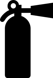Science Laboratory Safety Signs Black White Fire Extinguisher Clip Art Symbols Aiga