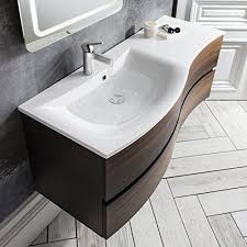 Bauhaus' range of bathroom furniture and mirrors are designed and precision engineers to match the demanding needs of a bathroom. Bauhaus Svelte 1200mm Wall Mounted Bathroom Vanity Unit Storage Cabinet Cupboard Drawers Mineral Marbl Luxury Bathroom Sinks Bathroom Suites Uk Luxury Bathroom
