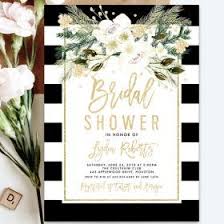 Black And White Stripe Invitation Template Free Free Editable Bridal Shower Invitation Template Black White Stripes Gold Watercolor Flowers Instant Download Printable Instantly Personalize Bridal Shower Invitations Templates Bridal Shower Invitations Printable Gold Bridal Shower Invitations