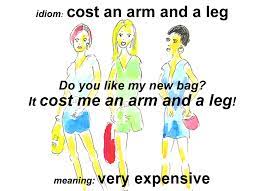 What made you want to look up cost an arm and a leg? Idiom Cost An Arm And A Leg Funky English