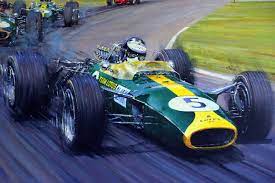 Publisher and distributor of limited edition auto racing art and prints autographed by stirling moss, michael schumacher, jim clark, mario andretti, jack brabham, carroll shelby, emerson fittipaldi, ayrton senna and more racing drivers. Jim Clark Team Lotus Original Painting Freck S Auto Art