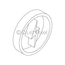 How to draw a 3d lightning bolt. Lightning Bolt Icon Isometric 3d Style Stock Vector Crushpixel