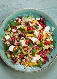 Tip the vegetables into a bowl, stir in the honey and season. Moroccan Couscous Salad Recipe Vegetarian Recipes Vegetarian Salad Recipes Moroccan Couscous Salad Morrocan Food