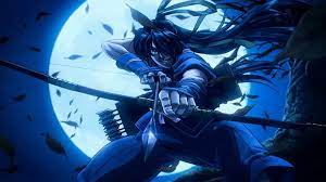 Please contact us if you want to publish an anime blue wallpaper on our site. Hd Wallpaper Black Haired Man Holding Bow Illustration Drifters Anime Blue Wallpaper Flare