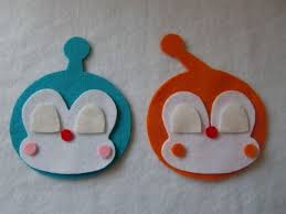 コキンちゃん ドキンちゃんの作り過程 アンパンマン 手作り 名札 手作り ワッペン 手作り