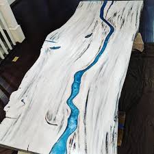 Artic River Table Color Epoxy Marble Colors Resin Furniture