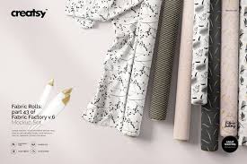 Fabric Rolls Mockup 48 Ff V 6 Fabric Factory Mockup Design Fabric