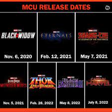 Updated Marvel Phase 4 Release Dates For 2020 2021 2022 Marvel Phases Upcoming Marvel Movies Future Marvel Movies