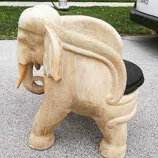 Generous and light, the elephant chair marks the beginning of a working partnership between neuland industriedesign and kristalia in 2010. Unusual Solid Wood Carved Elephant Chair We Love Different Wood Carved Elephant Chair Decor Design 4 Carving Solid Wood Wood