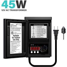 Malibu Low Voltage Transformer 45 Watt For Outdoor Landscape Lighting With Photocell Sensor Timer And Weather Shield For Spotlight Floodlight Garden Pathway Light 120v Ac To 12v Ac Walmart Com Walmart Com