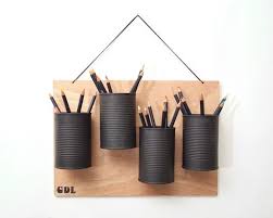 Collection by do it yourself (diy). Clever Storage Using Repurposed Items Rachel Hollis Diy Pencil Holder Repurposed Items Spray Paint Cans
