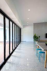 Hideaway Qldbuilt In 2021 Outdoor Concrete Floors Concrete Floors Living Room Polished Concrete Flooring