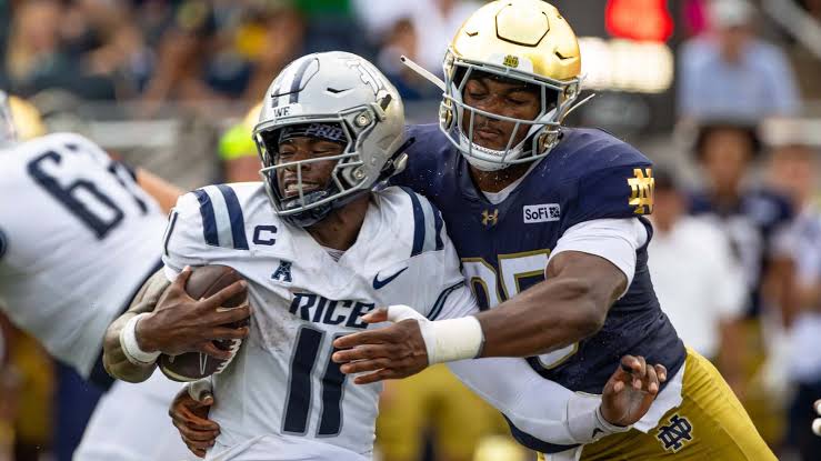 Notre Dame's dominant 52-0 shutout over Rice reveals 2 defensive stars  poised to carry the Fighting Irish | Yardbarker