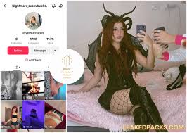 Nightmare Succubus - yorsuccubus.uwu Tiktok Star Leaked Nudes - Porn Pack